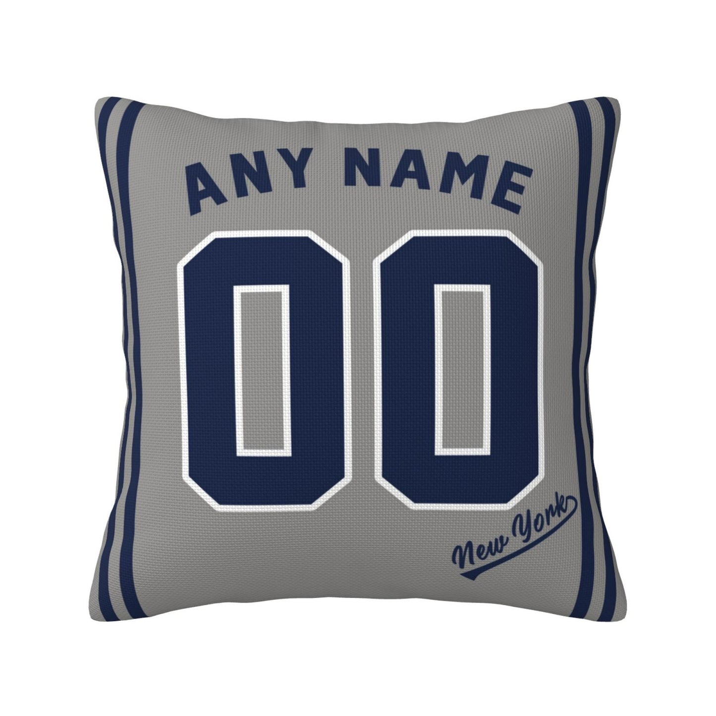 Custom New York Yankees Pillow Decorative Throw Pillow Case - Print Personalized Football Team Fans Name & Number Birthday Gift Football Pillows