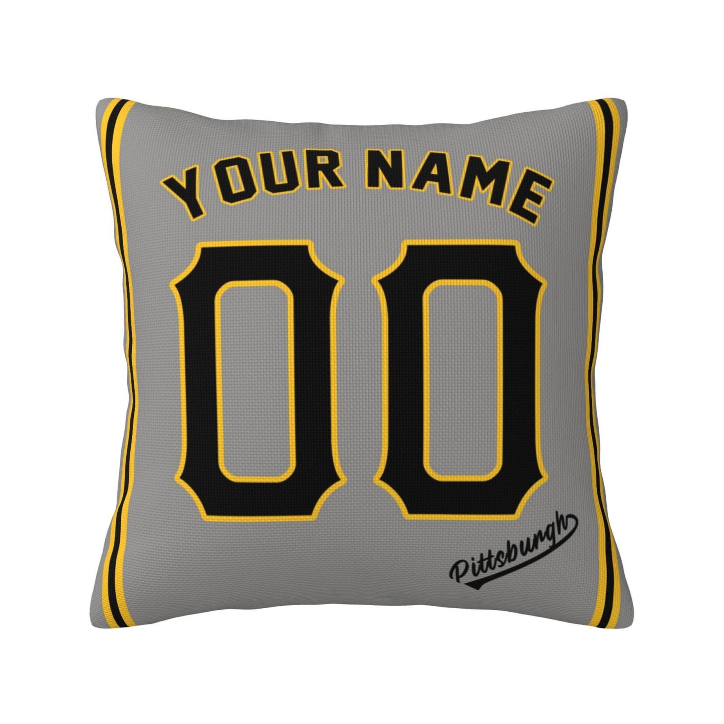 Custom Pittsburgh Pirates Pillow Decorative Throw Pillow Case - Print Personalized Football Team Fans Name & Number Birthday Gift Football Pillows