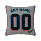 Custom Miami Marlins Pillow Decorative Throw Pillow Case - Print Personalized Football Team Fans Name & Number Birthday Gift Football Pillows