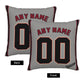 Custom A.Diamondbacks Grey Pillow Decorative Throw Pillow Case - Print Personalized Football Team Fans Name & Number Birthday Gift Football Pillows
