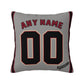 Custom A.Diamondbacks Grey Pillow Decorative Throw Pillow Case - Print Personalized Football Team Fans Name & Number Birthday Gift Football Pillows