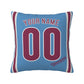 Custom Philadelphia Phillies Pillow Decorative Throw Pillow Case - Print Personalized Football Team Fans Name & Number Birthday Gift Football Pillows