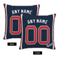 Custom Boston Red Sox Pillow Decorative Throw Pillow Case - Print Personalized Football Team Fans Name & Number Birthday Gift Football Pillows