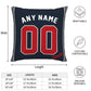 Custom Atlanta Braves Pillow Decorative Throw Pillow Case - Print Personalized Football Team Fans Name & Number Birthday Gift Football Pillows