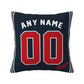 Custom Atlanta Braves Pillow Decorative Throw Pillow Case - Print Personalized Football Team Fans Name & Number Birthday Gift Football Pillows