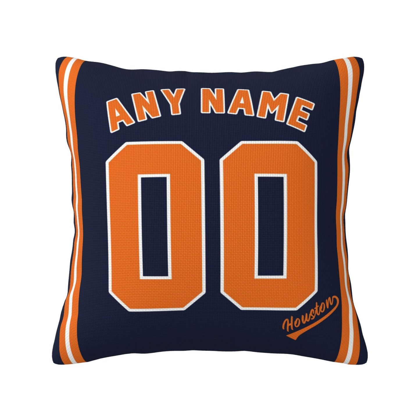 Custom Houston Astros Pillow Decorative Throw Pillow Case - Print Personalized Football Team Fans Name & Number Birthday Gift Football Pillows