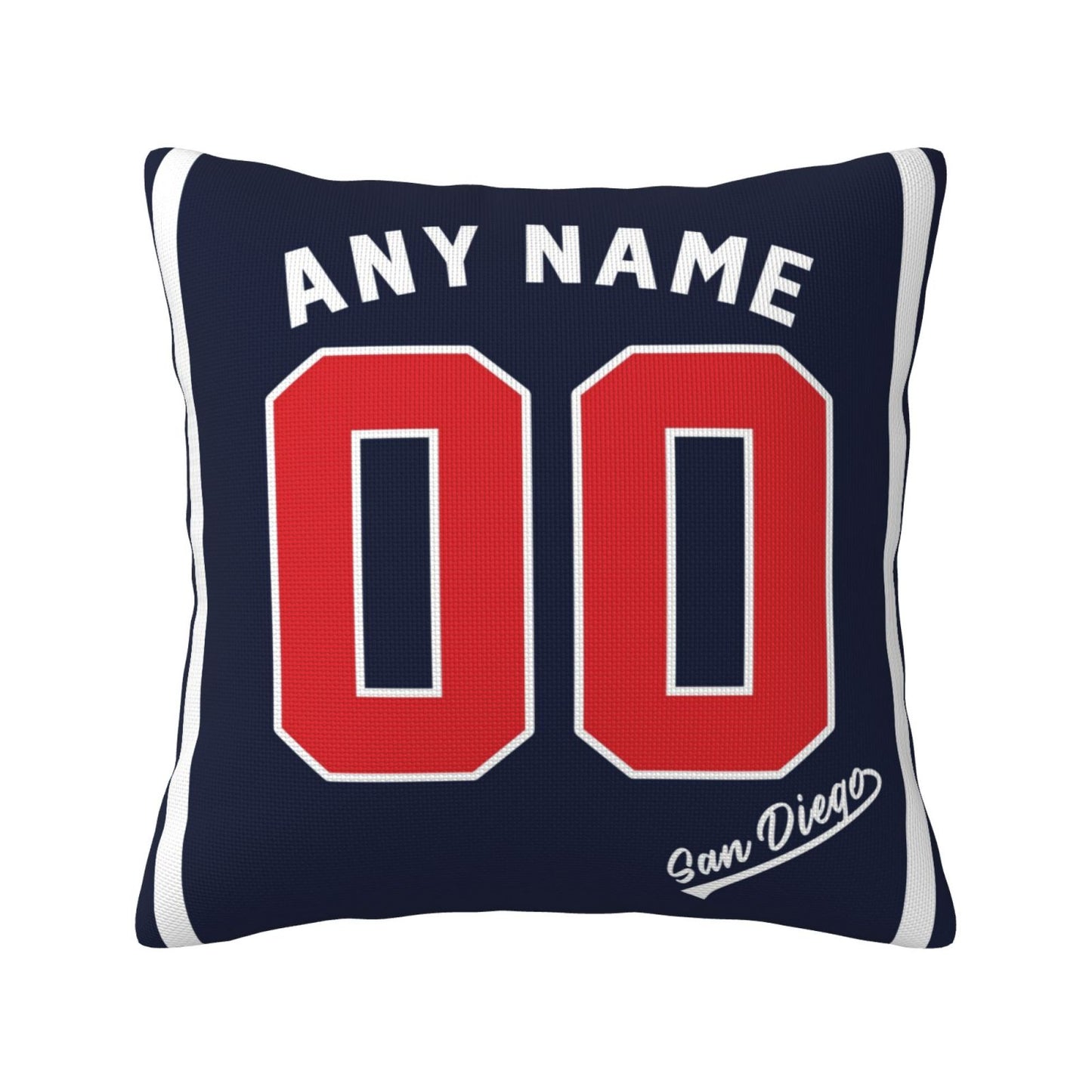 Custom San Diego Padres Pillow Decorative Throw Pillow Case - Print Personalized Football Team Fans Name & Number Birthday Gift Football Pillows