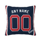 Custom Boston Red Sox Pillow Decorative Throw Pillow Case - Print Personalized Football Team Fans Name & Number Birthday Gift Football Pillows