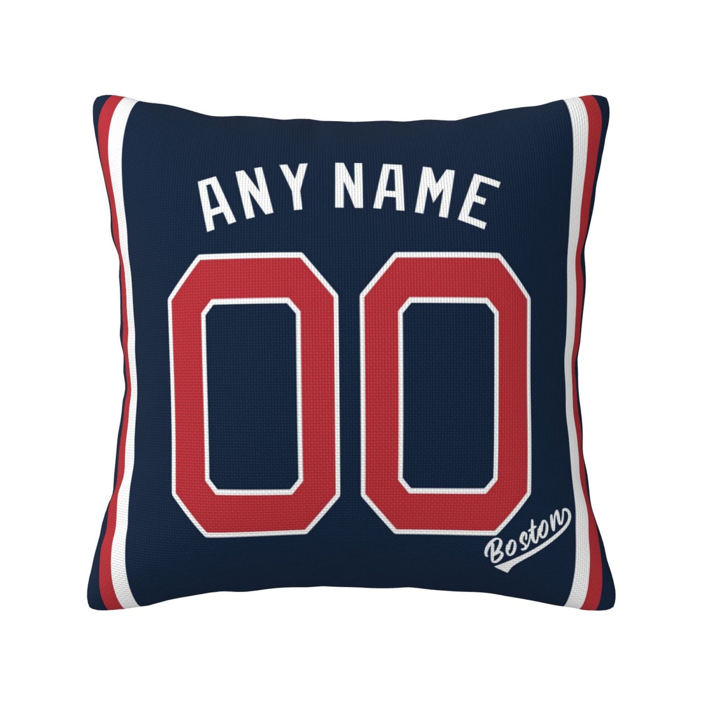 Custom Boston Red Sox Pillow Decorative Throw Pillow Case - Print Personalized Football Team Fans Name & Number Birthday Gift Football Pillows