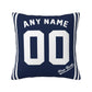 Custom New York Yankees Pillow Decorative Throw Pillow Case - Print Personalized Football Team Fans Name & Number Birthday Gift Football Pillows
