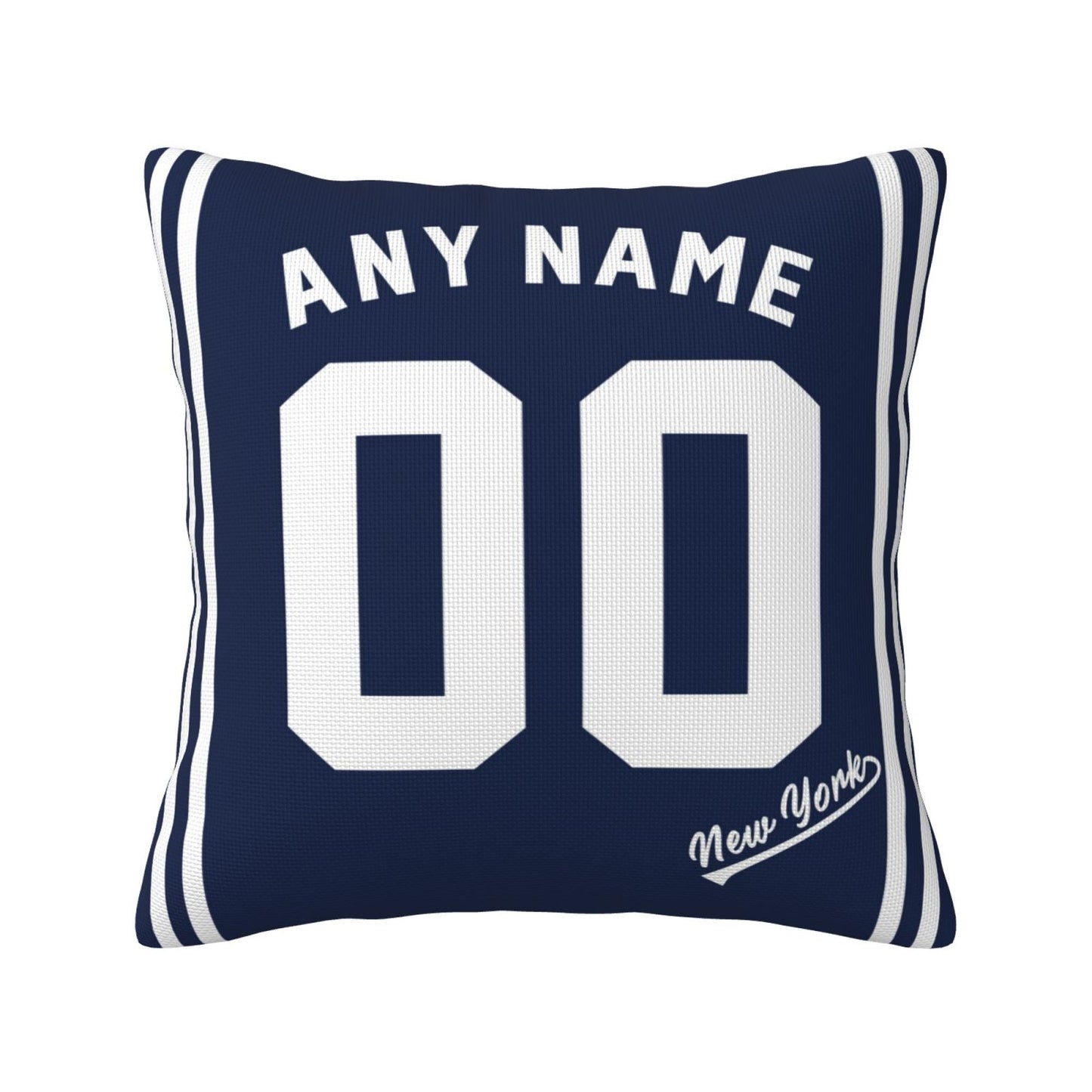 Custom New York Yankees Pillow Decorative Throw Pillow Case - Print Personalized Football Team Fans Name & Number Birthday Gift Football Pillows