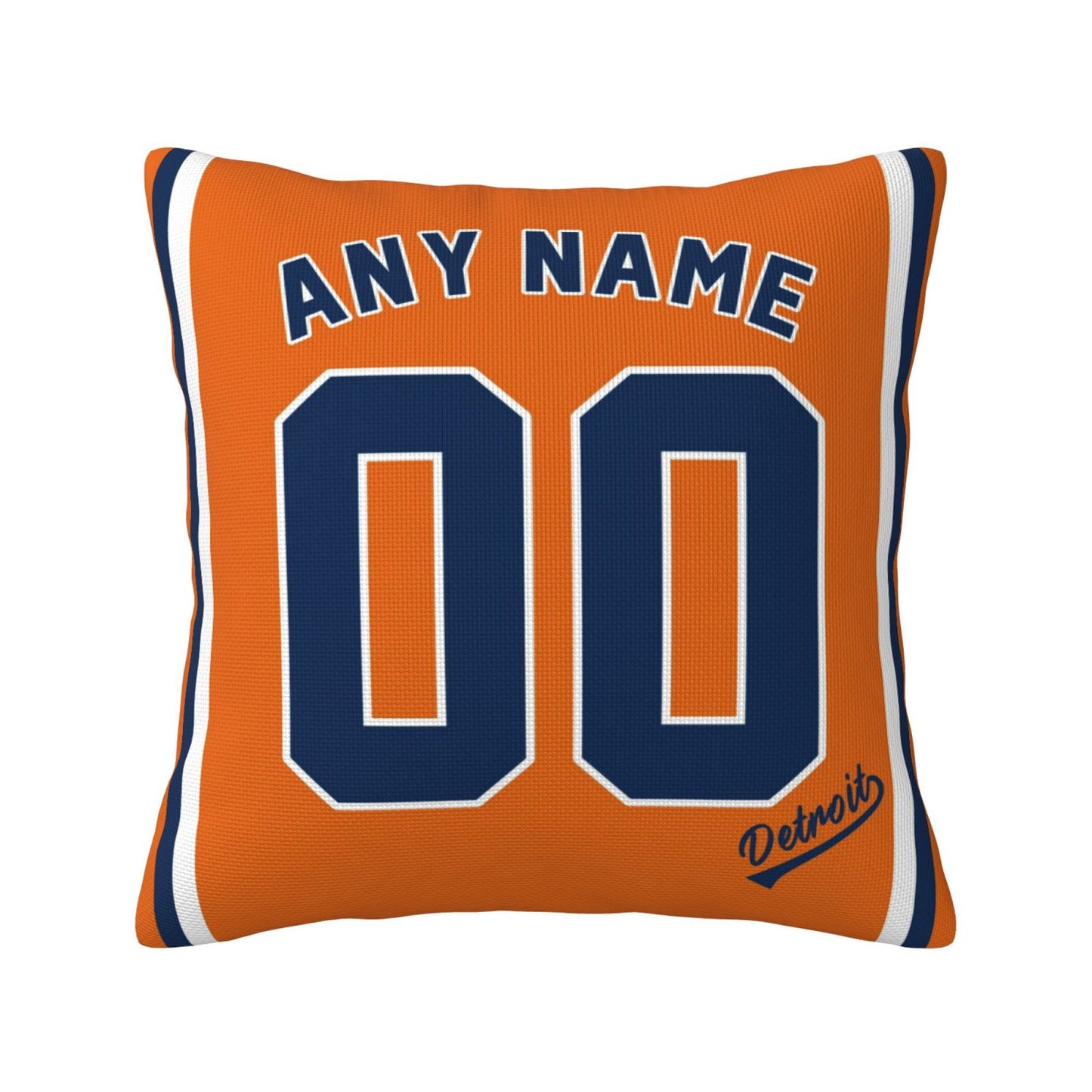 Custom Detroit Tigers Pillow Decorative Throw Pillow Case - Print Personalized Football Team Fans Name & Number Birthday Gift Football Pillows