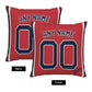 Custom Boston Red Sox Pillow Decorative Throw Pillow Case - Print Personalized Football Team Fans Name & Number Birthday Gift Football Pillows