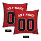 Custom Atlanta Braves Pillow Decorative Throw Pillow Case - Print Personalized Football Team Fans Name & Number Birthday Gift Football Pillows