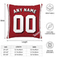 Custom Cincinnati Reds Pillow Decorative Throw Pillow Case - Print Personalized Football Team Fans Name & Number Birthday Gift Football Pillows