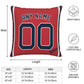 Custom Boston Red Sox Pillow Decorative Throw Pillow Case - Print Personalized Football Team Fans Name & Number Birthday Gift Football Pillows