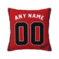 Custom Atlanta Braves Pillow Decorative Throw Pillow Case - Print Personalized Football Team Fans Name & Number Birthday Gift Football Pillows