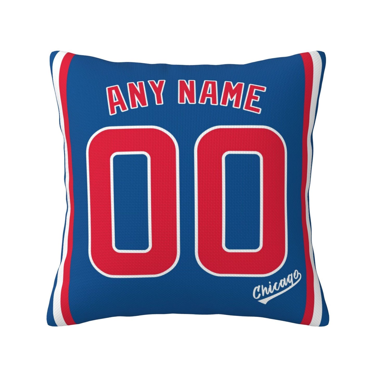 Custom Chicago Cubs Pillow Decorative Throw Pillow Case - Print Personalized Football Team Fans Name & Number Birthday Gift Football Pillows