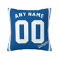 Custom Los Angeles Dodgers Pillow Decorative Throw Pillow Case - Print Personalized Football Team Fans Name & Number Birthday Gift Football Pillows