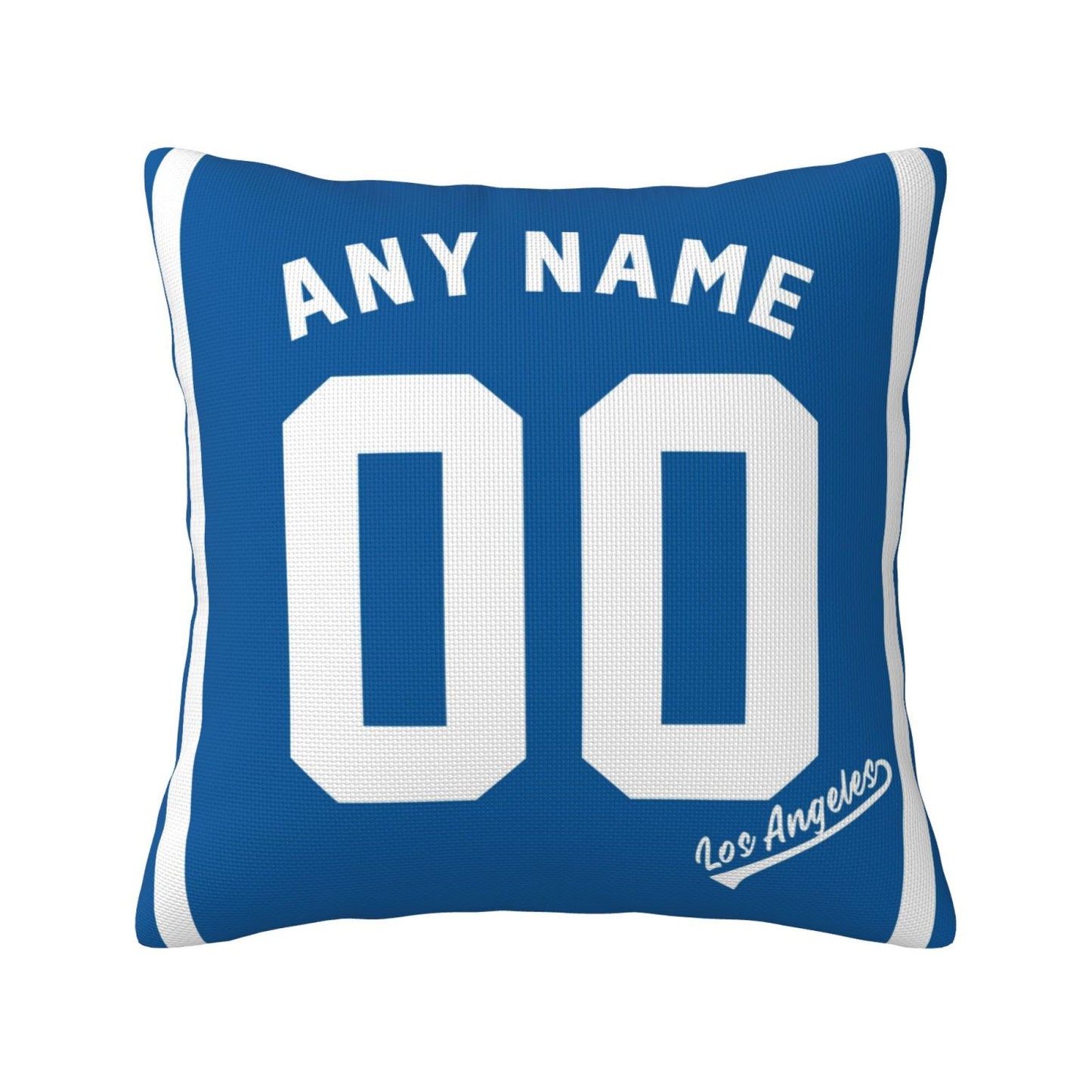 Custom Los Angeles Dodgers Pillow Decorative Throw Pillow Case - Print Personalized Football Team Fans Name & Number Birthday Gift Football Pillows
