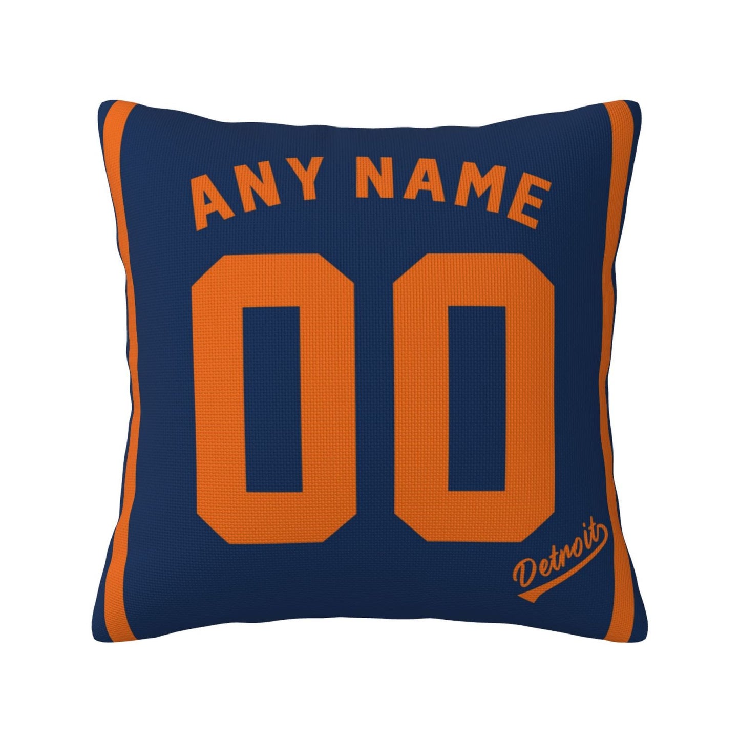 Custom Detroit Tigers Pillow Decorative Throw Pillow Case - Print Personalized Football Team Fans Name & Number Birthday Gift Football Pillows