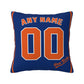 Custom New York Mets Pillow Decorative Throw Pillow Case - Print Personalized Football Team Fans Name & Number Birthday Gift Football Pillows