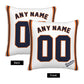 Custom Houston Astros Pillow Decorative Throw Pillow Case - Print Personalized Football Team Fans Name & Number Birthday Gift Football Pillows