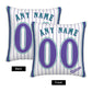 Custom A.Diamondbacks White-Stripe Pillow Decorative Throw Pillow Case - Print Personalized Football Team Fans Name & Number Birthday Gift Football Pillows