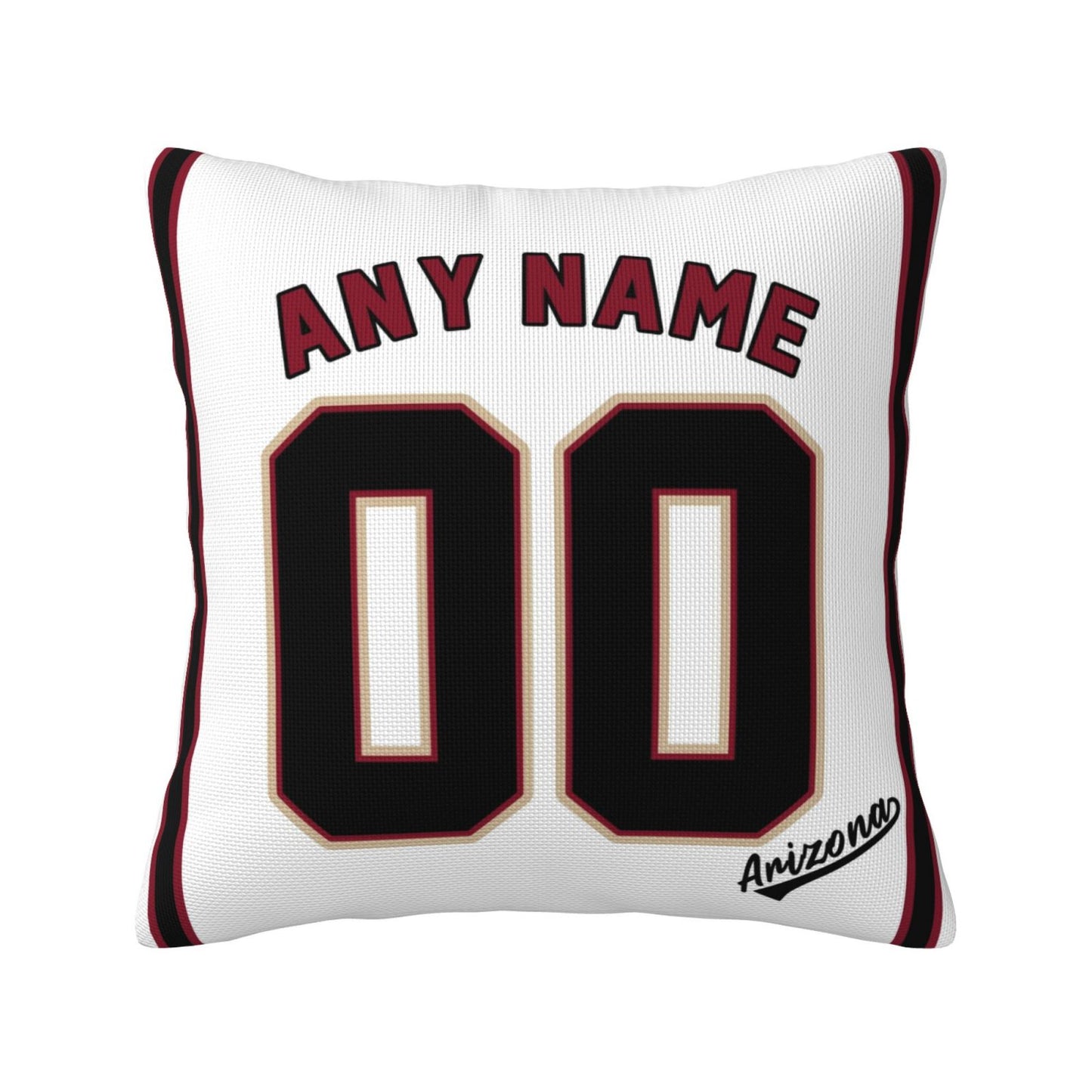 Custom A.Diamondbacks White Pillow Decorative Throw Pillow Case - Print Personalized Football Team Fans Name & Number Birthday Gift Football Pillows