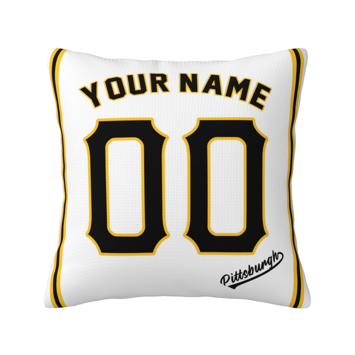 Custom Pittsburgh Pirates Pillow Decorative Throw Pillow Case - Print Personalized Football Team Fans Name & Number Birthday Gift Football Pillows