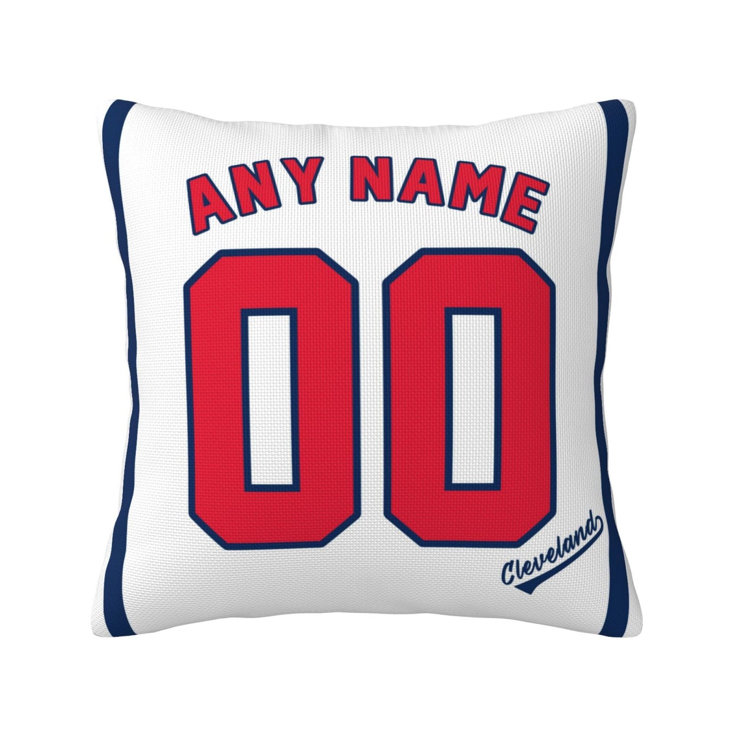 Custom Cleveland Guardians Pillow Decorative Throw Pillow Case - Print Personalized Football Team Fans Name & Number Birthday Gift Football Pillows