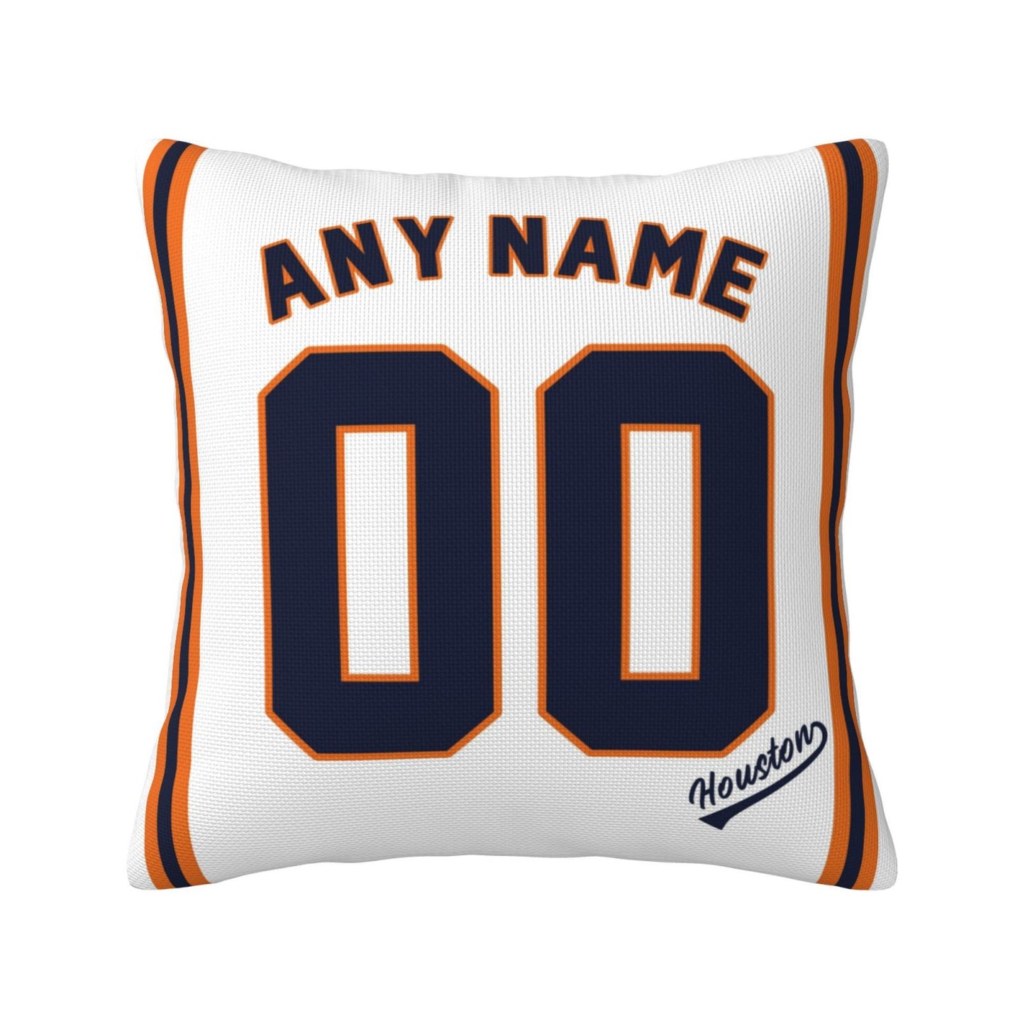 Custom Houston Astros Pillow Decorative Throw Pillow Case - Print Personalized Football Team Fans Name & Number Birthday Gift Football Pillows