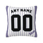 Custom Colorado Rockies Pillow Decorative Throw Pillow Case - Print Personalized Football Team Fans Name & Number Birthday Gift Football Pillows