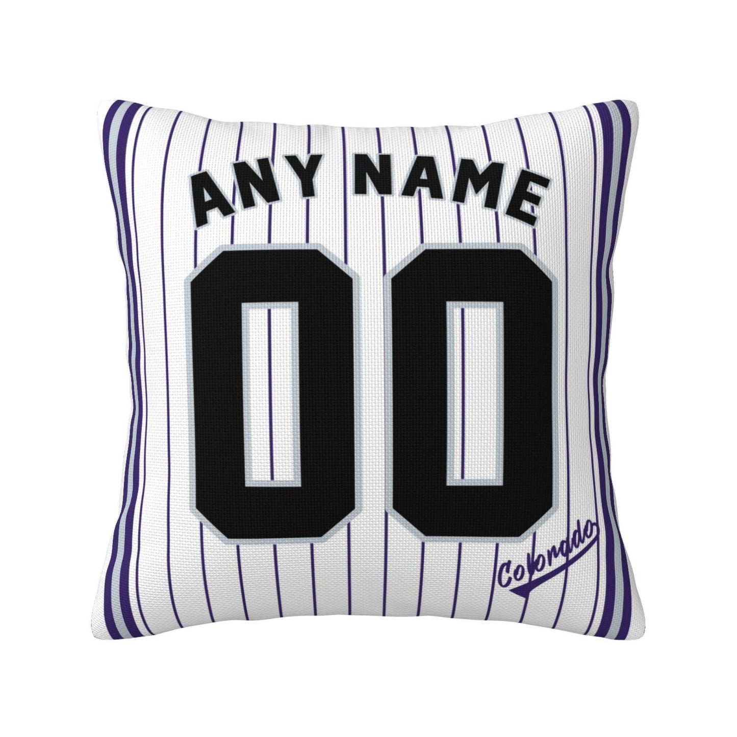 Custom Colorado Rockies Pillow Decorative Throw Pillow Case - Print Personalized Football Team Fans Name & Number Birthday Gift Football Pillows