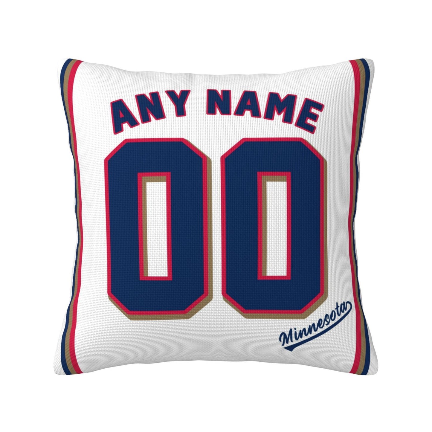 Custom Minnesota Twins Pillow Decorative Throw Pillow Case - Print Personalized Football Team Fans Name & Number Birthday Gift Football Pillows