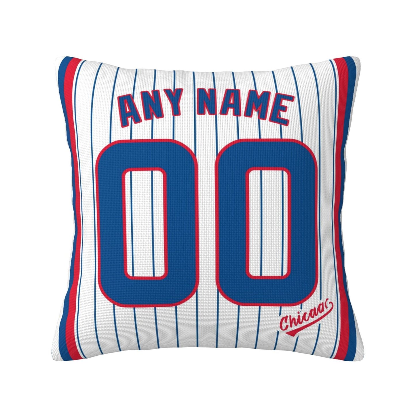 Custom Chicago Cubs Pillow Decorative Throw Pillow Case - Print Personalized Football Team Fans Name & Number Birthday Gift Football Pillows