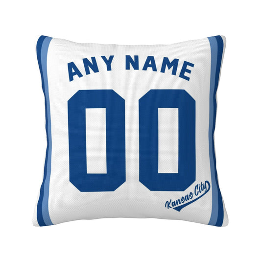 Custom Kansas City Royals Pillow Decorative Throw Pillow Case - Print Personalized Football Team Fans Name & Number Birthday Gift Football Pillows
