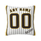 Custom San Diego Padres Pillow Decorative Throw Pillow Case - Print Personalized Football Team Fans Name & Number Birthday Gift Football Pillows