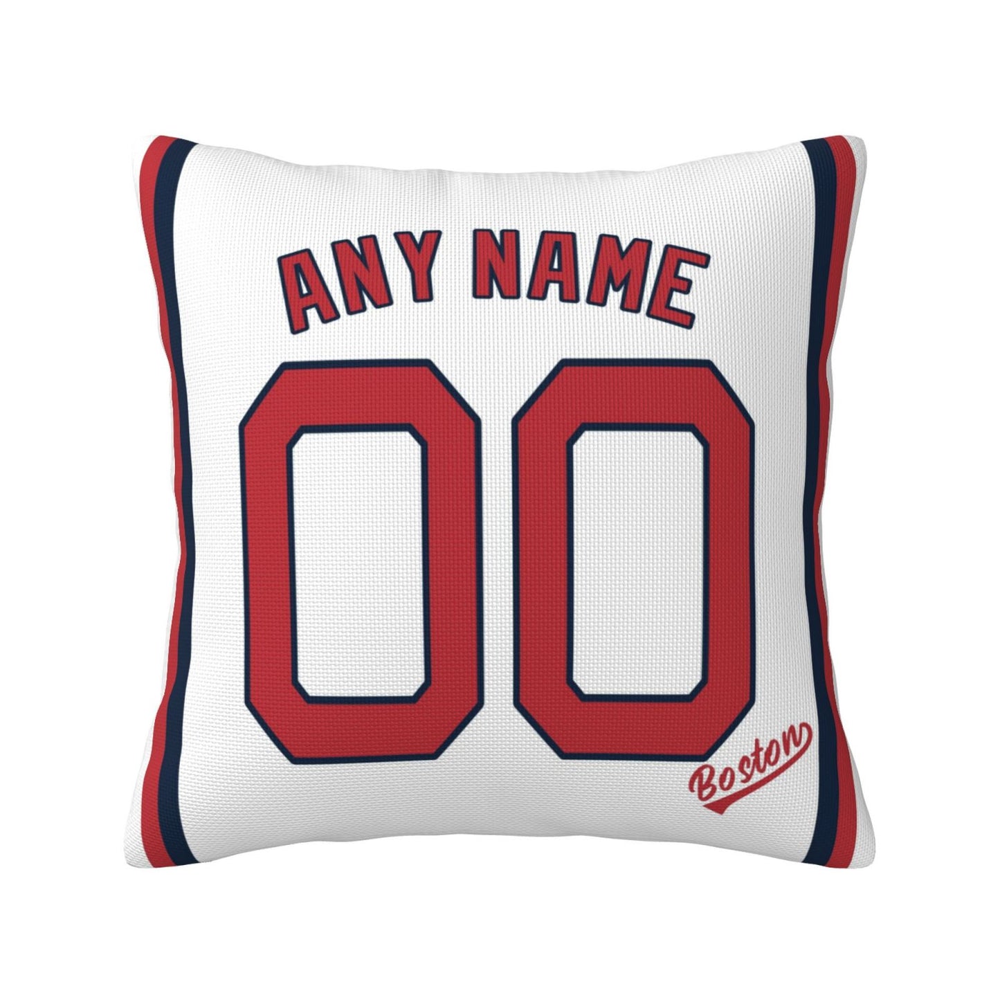 Custom Boston Red Sox Pillow Decorative Throw Pillow Case - Print Personalized Football Team Fans Name & Number Birthday Gift Football Pillows