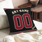 Custom A.Diamondbacks Black Pillow Decorative Throw Pillow Case - Print Personalized Football Team Fans Name & Number Birthday Gift Football Pillows
