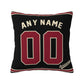 Custom A.Diamondbacks Black Pillow Decorative Throw Pillow Case - Print Personalized Football Team Fans Name & Number Birthday Gift Football Pillows