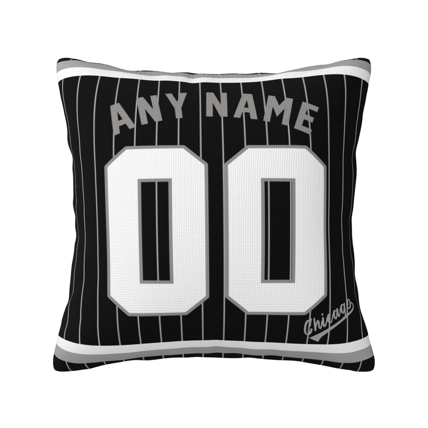 Custom Chicago White Sox Pillow Decorative Throw Pillow Case - Print Personalized Football Team Fans Name & Number Birthday Gift Football Pillows