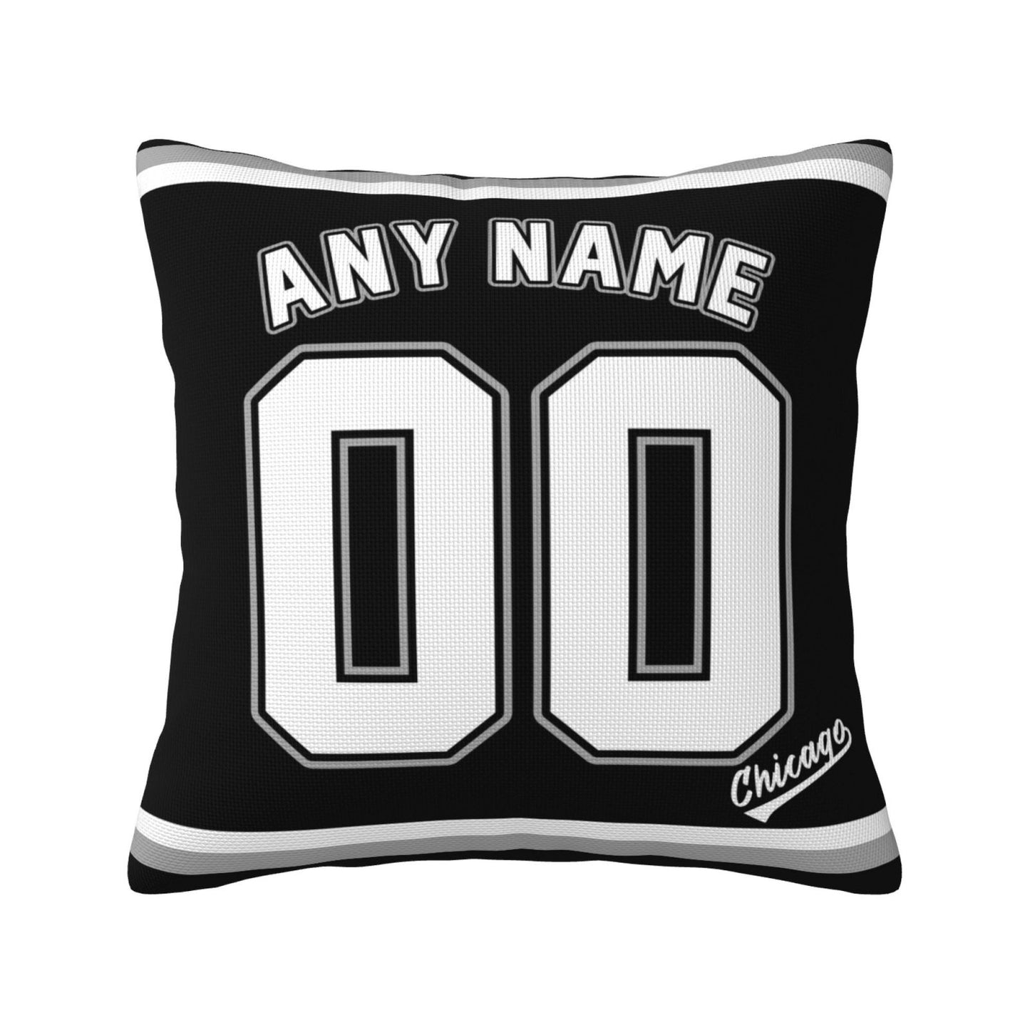 Custom Chicago White Sox Pillow Decorative Throw Pillow Case - Print Personalized Football Team Fans Name & Number Birthday Gift Football Pillows