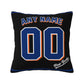 Custom New York Mets Pillow Decorative Throw Pillow Case - Print Personalized Football Team Fans Name & Number Birthday Gift Football Pillows