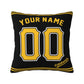 Custom Pittsburgh Pirates Pillow Decorative Throw Pillow Case - Print Personalized Football Team Fans Name & Number Birthday Gift Football Pillows