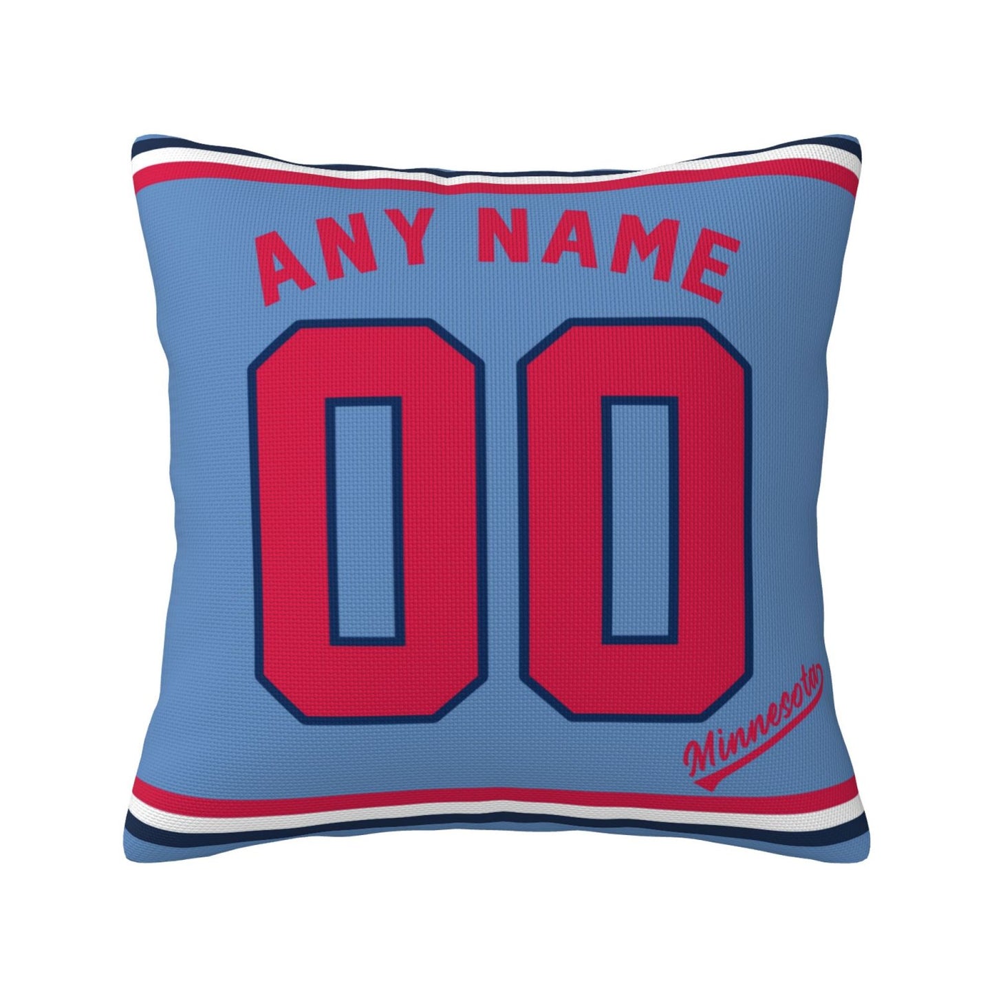 Custom Minnesota Twins Pillow Decorative Throw Pillow Case - Print Personalized Football Team Fans Name & Number Birthday Gift Football Pillows