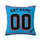 Custom Miami Marlins Pillow Decorative Throw Pillow Case - Print Personalized Football Team Fans Name & Number Birthday Gift Football Pillows