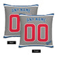 Custom Chicago Cubs Pillow Decorative Throw Pillow Case - Print Personalized Football Team Fans Name & Number Birthday Gift Football Pillows