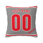 Custom Philadelphia Phillies Pillow Decorative Throw Pillow Case - Print Personalized Football Team Fans Name & Number Birthday Gift Football Pillows
