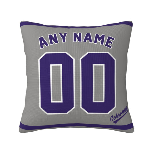 Custom Colorado Rockies Pillow Decorative Throw Pillow Case - Print Personalized Football Team Fans Name & Number Birthday Gift Football Pillows